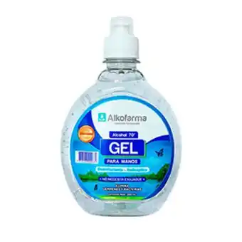 InkaFarma Alcohol gel 70% alkofarma - frasco 360 ml oferta
