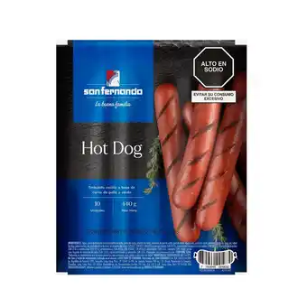 Tottus Hot dog san fernando 440 gr oferta