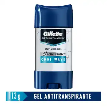 Tottus Antitranspirante gillette clear gel 48 h cool wave113g oferta