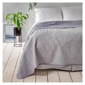 Tottus Cubrecama quilt uma gris 1.5plz oferta