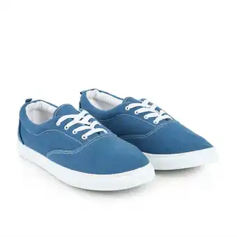 Tottus Lona pasador solida azul 40 oferta