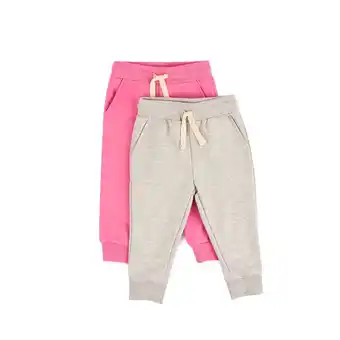 Tottus Pack 2 jogger franela beb� talla 9m gris/ ros oferta