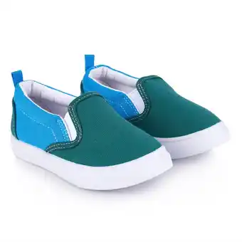 Tottus Lonas slip on bicolor niño verde 27 oferta