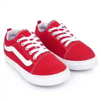 Tottus Lona zapatilla line rojo 28 oferta