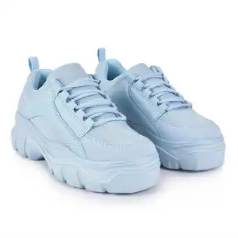 Tottus Zapatilla chunky pastel celeste 35 oferta
