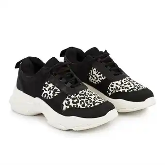 Tottus Zapatilla chunky animal print negro 37 oferta