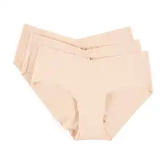 Tottus Calzón bikini pack x 3 microfibra beige s oferta