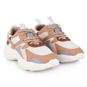 Tottus Zapatilla chunky mix nude 35 oferta