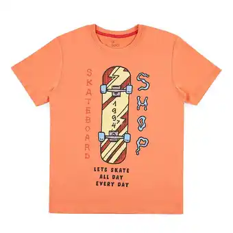 Tottus Polo algodón mc niño teen talla 16 melon oferta