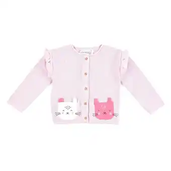 Tottus Chompa party bebé 6m rosa pale oferta