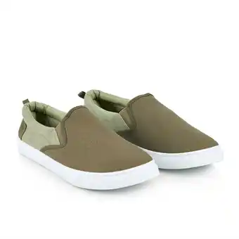 Tottus Lona slipon bicolor verde 41 oferta