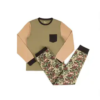 Tottus Pijama larga verde 14 oferta