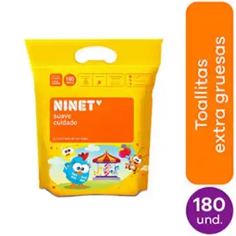 Mifarma Toallitas húmedas ninet gallina pintadita - bolsa 180 un oferta