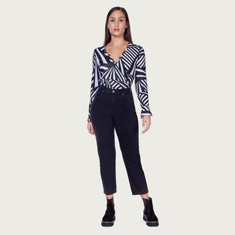 Mentha & Chocolate Jean grom negro oferta