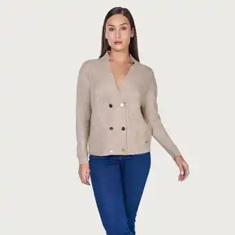 Mentha & Chocolate Cardigan navani beige oferta