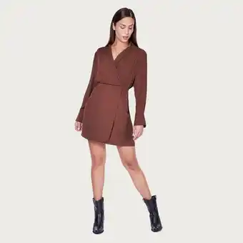 Mentha & Chocolate Vestido alberta marron oferta