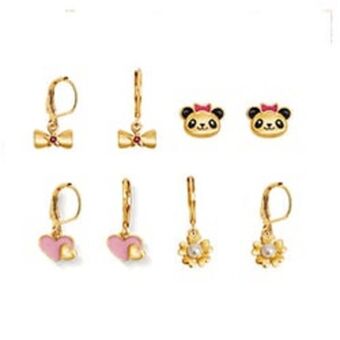 Ésika Estuche de aretes x4 charming panda oferta