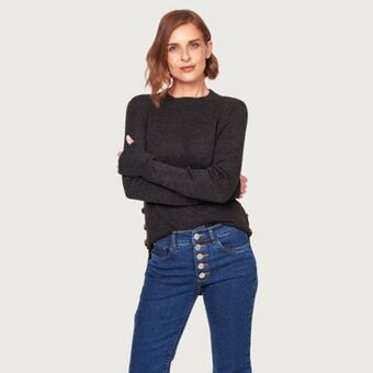 Fina Perú Polo elsa charcoal oferta