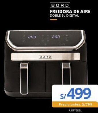 Bord Freidora de Aire Doble 9L