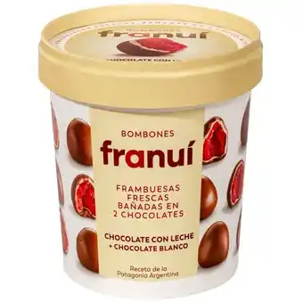 Vivanda Bombones franuí chocolate con leche y chocolate blanco pote 24un oferta