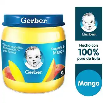 Vivanda Compota gerber mango frasco 113g oferta