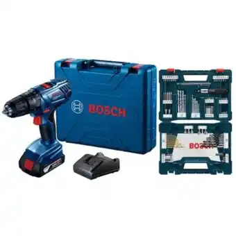 Maestro Taladro percutor inalámbrico 18v gsb180 + set de 91 piezas oferta