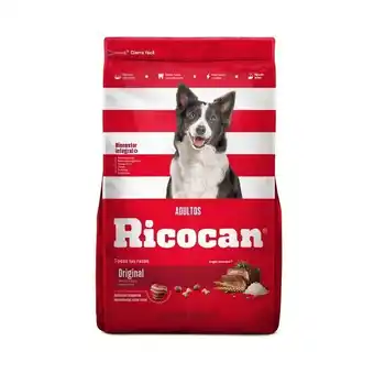 Tottus Comida para perros ricocan adultos todas las razas sabor carne 15 kg oferta