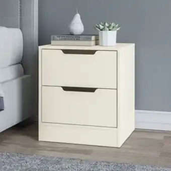 Linio Mesa de noche mica rem 2 cajones-blanco oferta