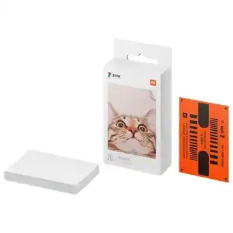 Xiaomi papel fotográfico xiaomi mi portable photo printer paper 2x3 pulgadas 20 hojas