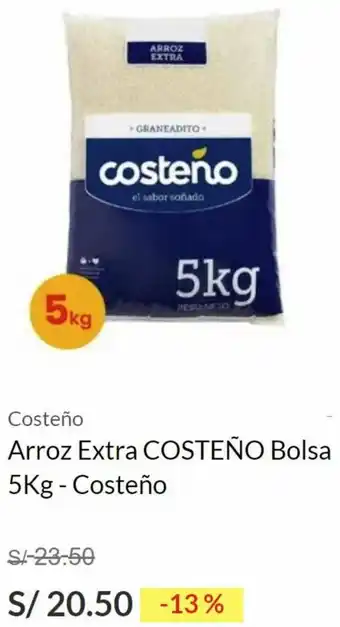 Vega Costeño Arroz Extra Bolsa 5kg oferta