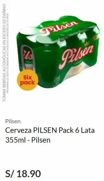 Vega Pilsen Cerveza Pack 6 Lata 355ml oferta