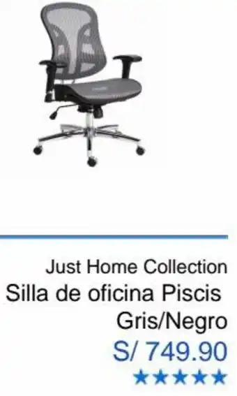 Sodimac Silla de Oficina Piscis Gris/Negro oferta