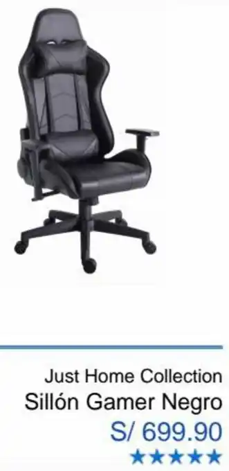 Sodimac Sillón Gamer Negro oferta