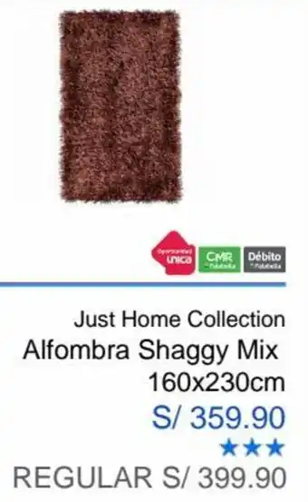 Sodimac Alfombra Shaggy Mix 160 x 230cm oferta