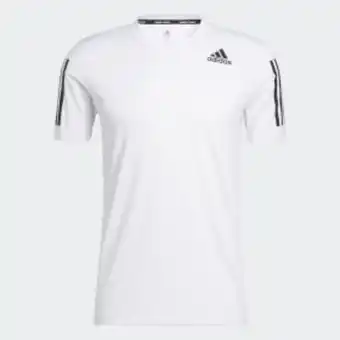 ADIDAS Polo techfit 3 tiras de corte ajustado oferta