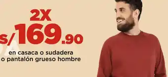 Topitop en Casaca o Sudadera o Pantalón Grueso Hombre x2