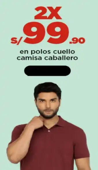 TopItop Fin de Temporada en Polos Cuello Camisa Caballero x2 oferta