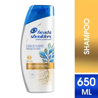 Tottus Shampoo head shoulders crecimiento desde raíz 650 ml oferta