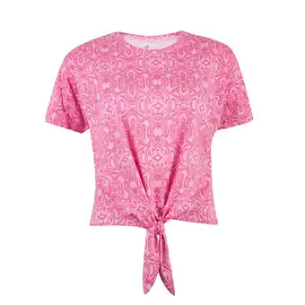 Tottus Polo print nudo mujer l rosado oferta