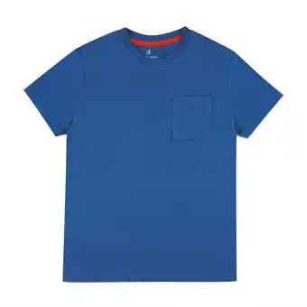 Tottus Polo color entero mc ni�o talla 2 azul oferta