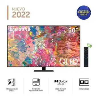 Hiraoka Tv samsung qled 4k smart tv 50" qn50q80bagxpe (2022) oferta