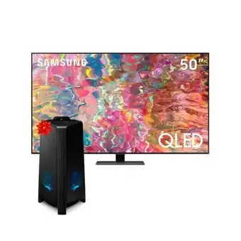 Hiraoka Tv samsung qled 4k smart tv 50" qn50q80bagxpe (2022) + torre de sonido samsung 300w mx-t40 oferta