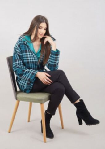 Michelle Belau Abrigo manga larga oferta