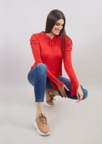 Michelle Belau Polo manga larga oferta