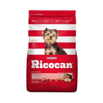 Tottus Comida para perros ricocan cachorros pequeñas sabor carne y leche 15 kg oferta