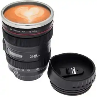 Linio Taza hermética mug diseño lente de cá... oferta