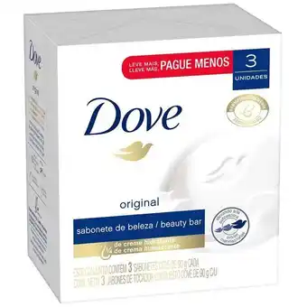 Vivanda Jabón de tocador dove original 90g paquete 3un oferta