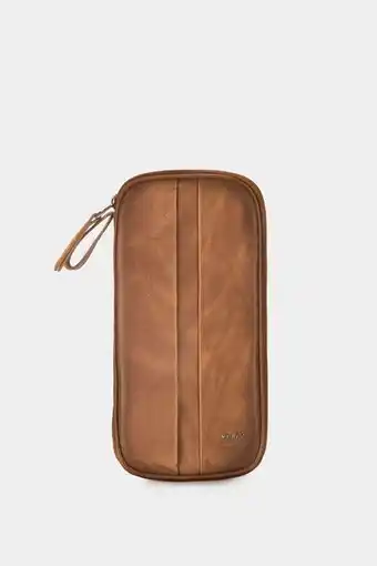 Vélez Porta pasaporte de cuero para hombre ibis miel oferta