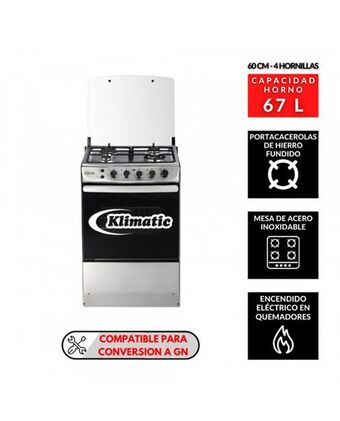 Tiendas EFE Cocina de pie a gas klimatic stellare plus oferta