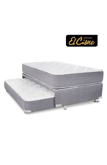 Tiendas EFE Box diván plus  base + box spring + colchón + 3 almohadas f600 + 2 protectores oferta